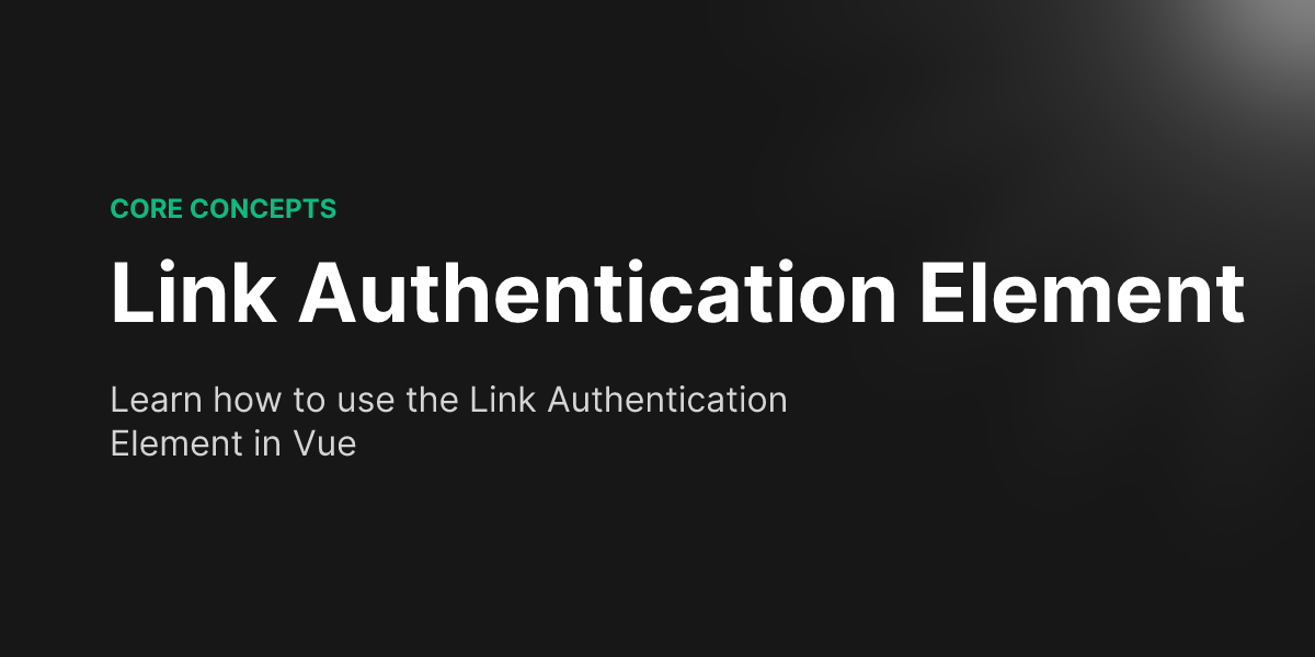Picture Idea: Link Authentication Element